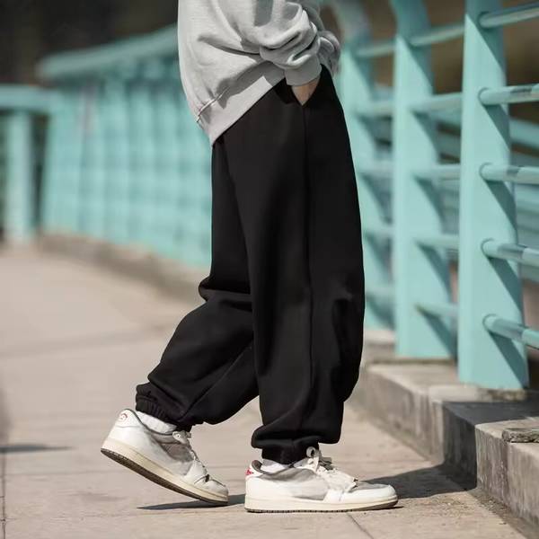 Dockstreet Solid Men Black Track Pants