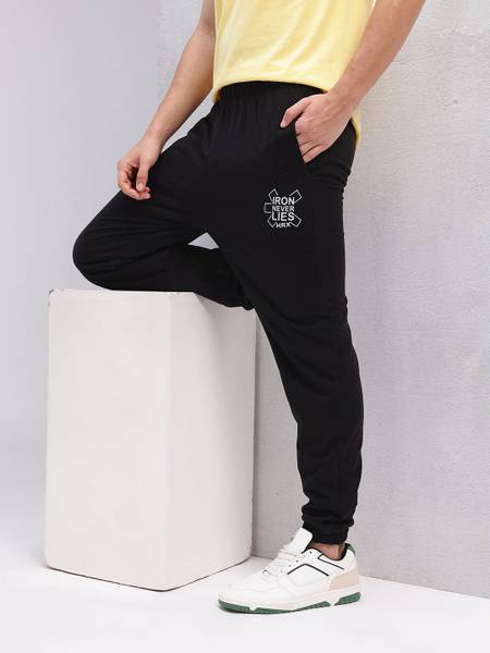 HRX by Hrithik Roshan Solid Men Black Track Pants