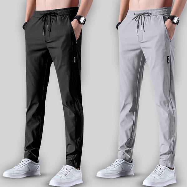 Joggers Park Solid Men Multicolor Track Pants