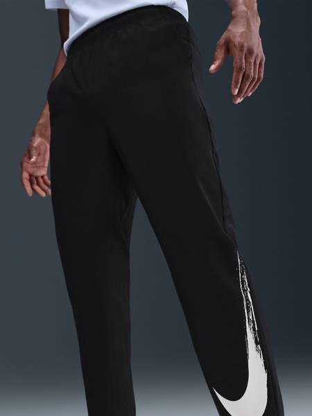 NIKE Solid Men Black Track Pants