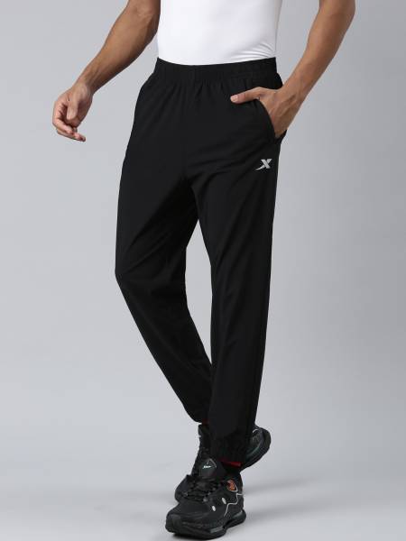 Xtep Solid Men Black Track Pants