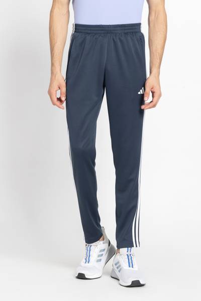 ADIDAS Striped Men Black Track Pants