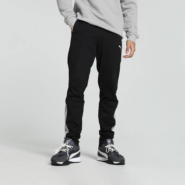 PUMA Solid Men Black Track Pants
