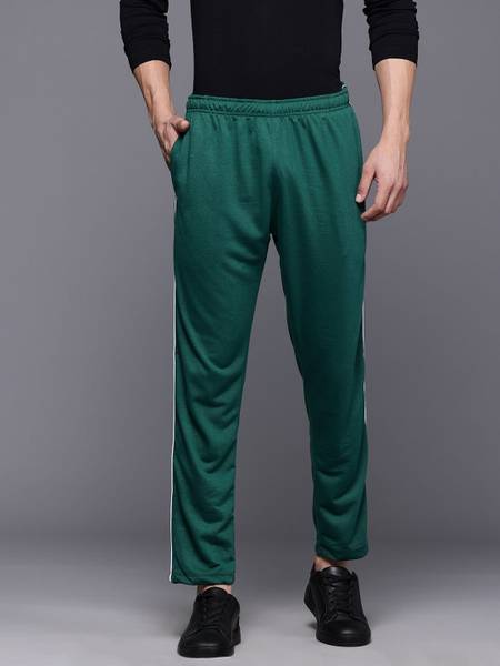 HRX by Hrithik Roshan Solid Men Green Track Pants