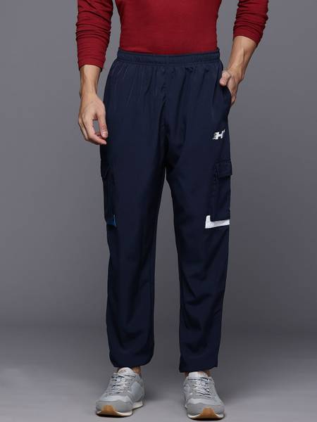 HRX by Hrithik Roshan Printed Men Blue Track Pants