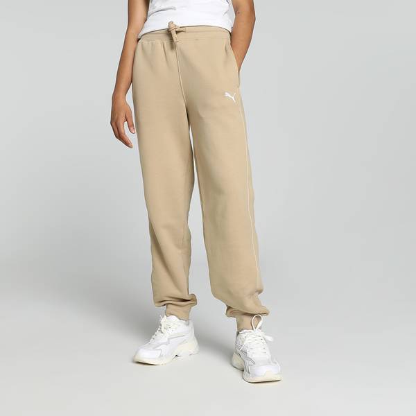 PUMA Solid Women Beige Track Pants