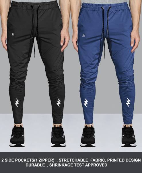 AVOLT Self Design Men Multicolor Track Pants