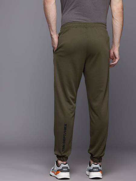 HRX by Hrithik Roshan Solid Men Green Track Pants