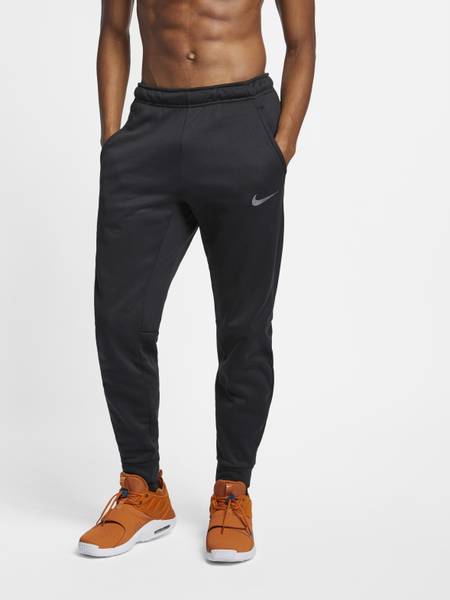 NIKE Solid Men Black Track Pants Price History