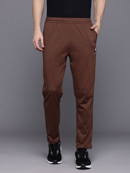 HRX by Hrithik Roshan Solid Men Brown Track Pants