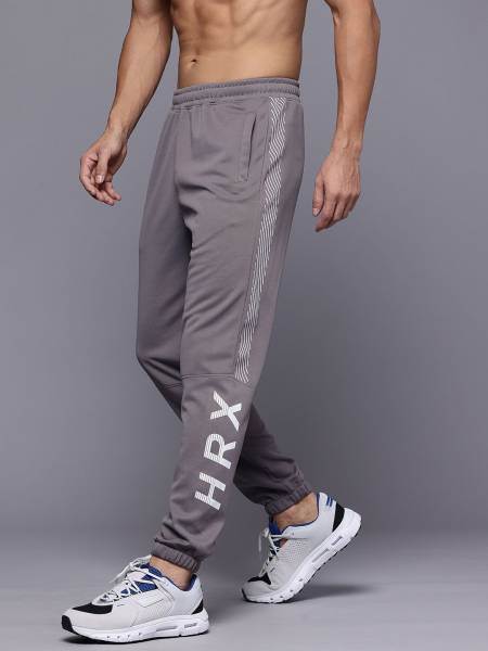 HRX by Hrithik Roshan Checkered Men Grey Track Pants