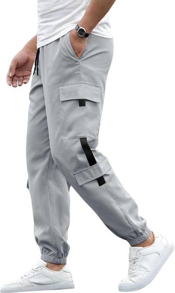 Valley Solid Men Grey Track Pants