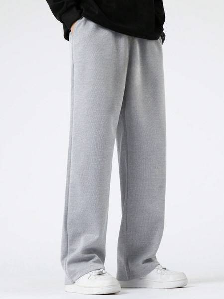Dockstreet Solid Men Grey Track Pants