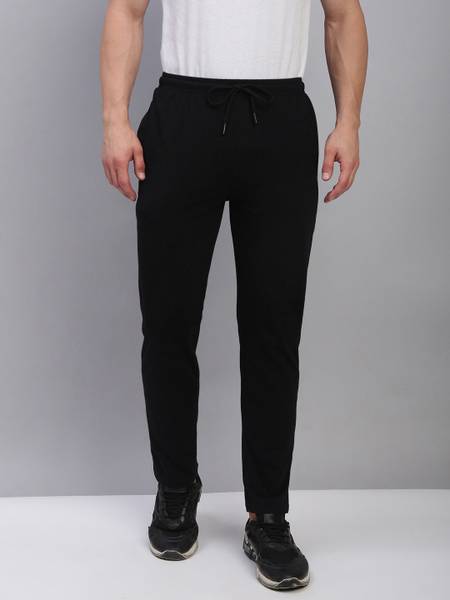 LUX cozi Solid Men Black Track Pants