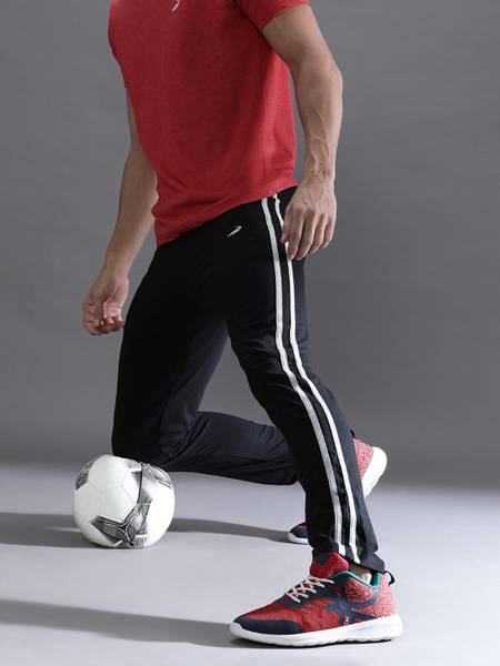 CROCODILE Solid Men Black Track Pants