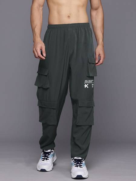 HRX by Hrithik Roshan Solid Men Black Track Pants