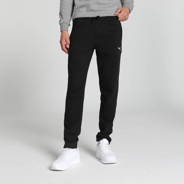 PUMA Solid Men Black Track Pants