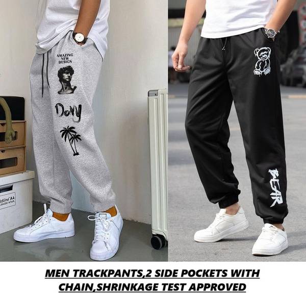 Yobdel Printed Men Multicolor Track Pants