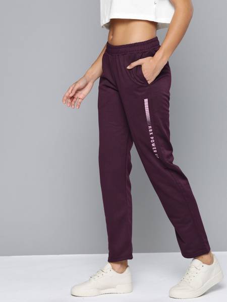HRX by Hrithik Roshan Solid Women Red Track Pants