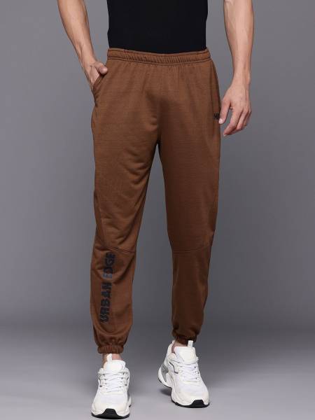 HRX by Hrithik Roshan Solid Men Brown Track Pants