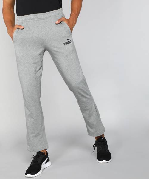 Puma solid men's grey track pants 2025