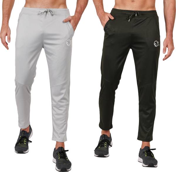 Grey Tapered technical-pleated trousers