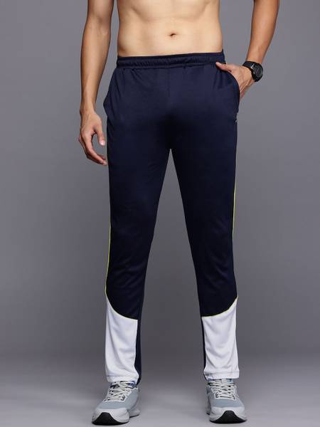 HRX by Hrithik Roshan Colorblock Men Blue Track Pants