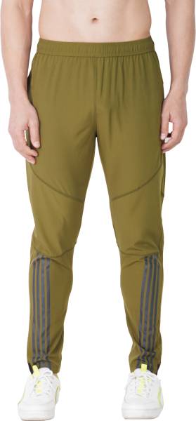 Goto Sports Striped Men Olive Track Pants