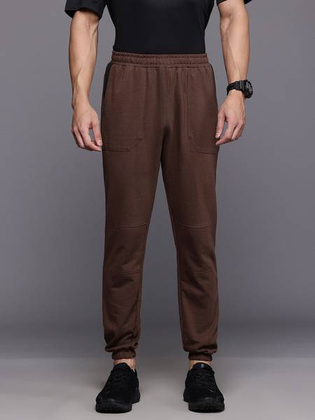HRX by Hrithik Roshan Solid Men Brown Track Pants