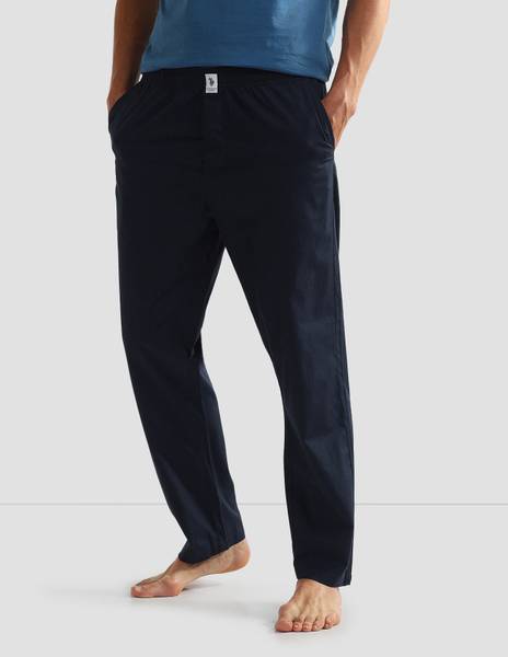 U.S. POLO ASSN. Solid Men Blue Track Pants