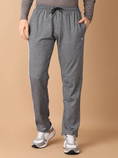 V-MART Solid Men Grey Track Pants