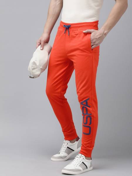 U.S. Polo Assn. Denim Co. Solid Men Red Track Pants