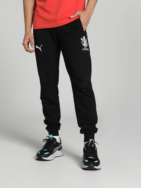 PUMA x Royal Challengers Bangalore (Royal Challengers Bangalore (RCB)) Arcade Pants 1 Solid Men Black Track Pants