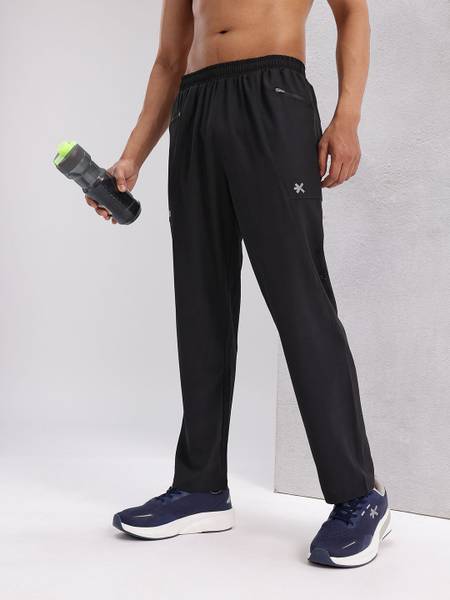 HRX by Hrithik Roshan Solid Men Black Track Pants