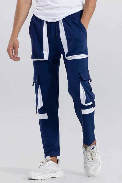 Snitch Solid Men Blue Track Pants