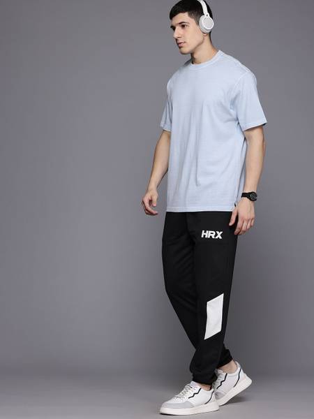 HRX by Hrithik Roshan Solid Men Black Track Pants