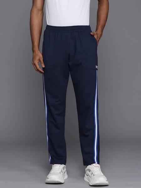 HRX by Hrithik Roshan Solid Men Blue Track Pants