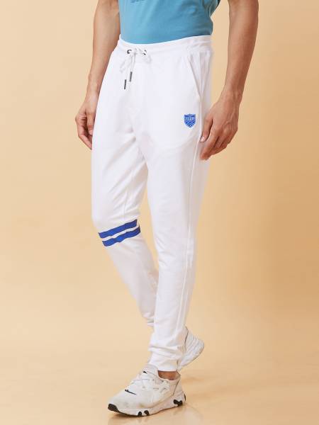 BEING HUMAN Solid Men White Track Pants