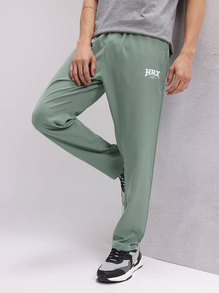 HRX by Hrithik Roshan Solid Men Green Track Pants