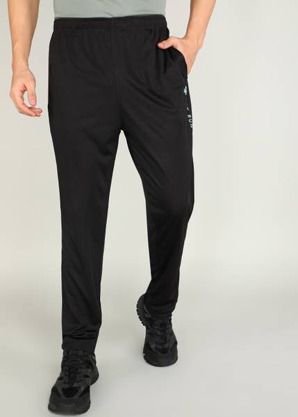 HRX by Hrithik Roshan Graphic Print Men Black Track Pants