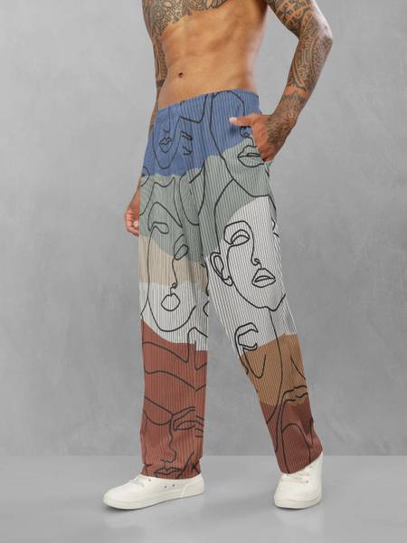 Bullmer Printed Men Multicolor Track Pants