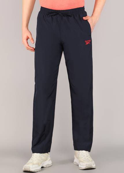 REEBOK Solid Men Dark Blue Track Pants