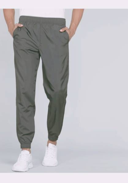 UBRN Solid Men & Women Grey Track Pants