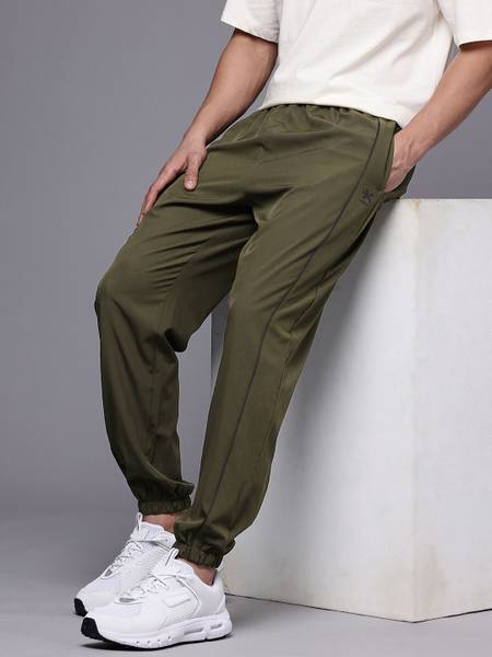HRX by Hrithik Roshan Solid Men Green Track Pants