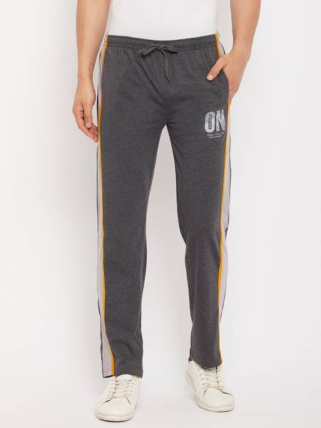 DUKE Solid Men Grey Track Pants