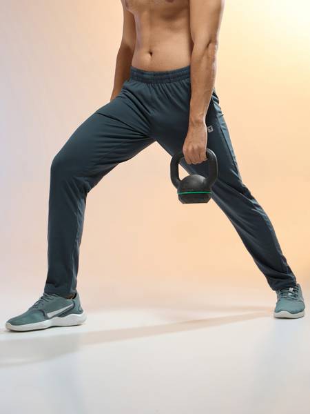 TECHNOSPORT Solid Men Dark Blue Track Pants