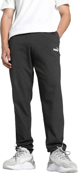 PUMA Solid Men Grey Track Pants