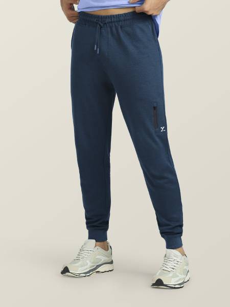 XYXX Solid Men Blue Track Pants