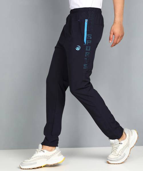 GNOCKFACE Solid Men Dark Blue Track Pants