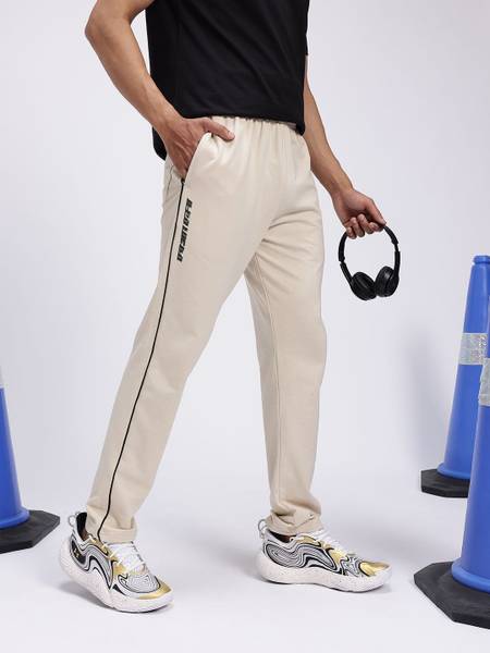 HRX by Hrithik Roshan Solid Men Beige Track Pants